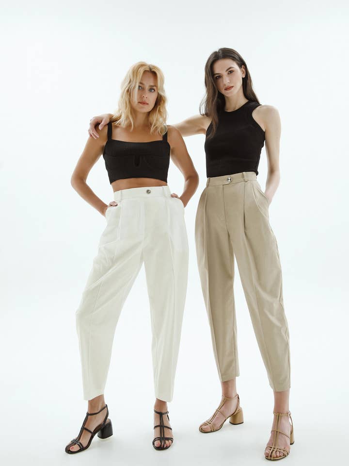 Geplooide bananenbroek BA1 voor wholesale door IPANTS