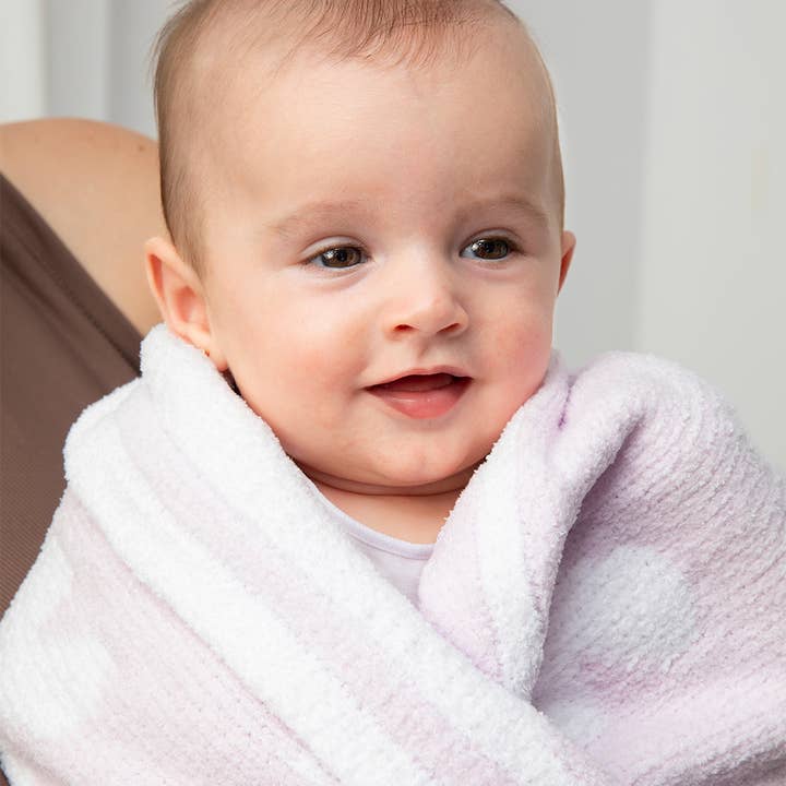 Living Textiles - Wholesale Bedding blanket – Kids & Baby - Chenille Blanket - Purple Flowers2