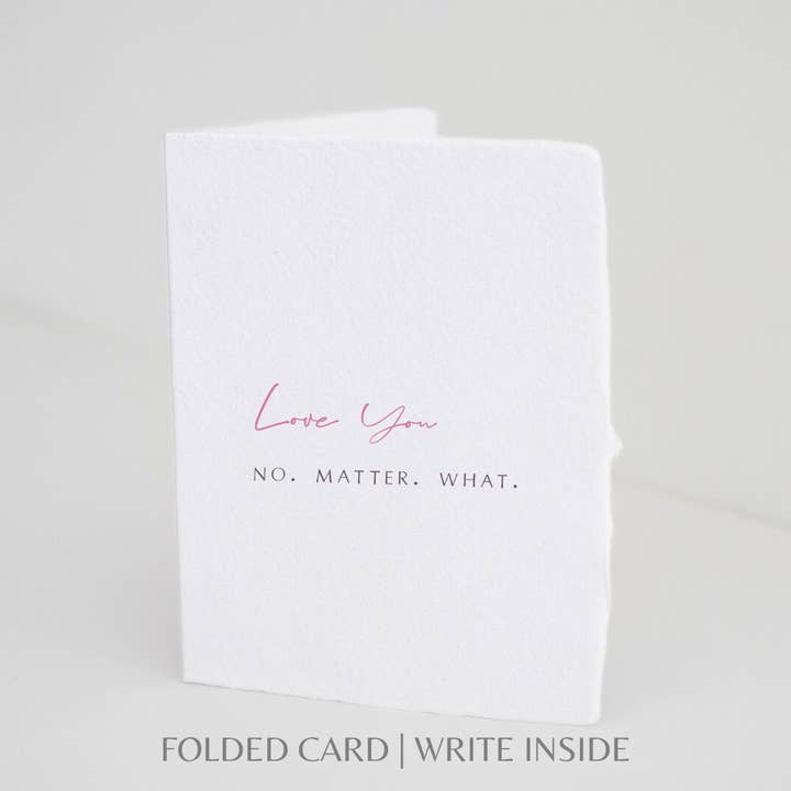 Paper Baristas – Großhandel Liebeskarte – Ich liebe dich, egal was passiert | Love Friend Grußkarte