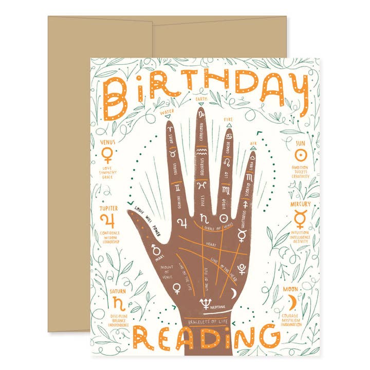 Palm Birthday Greeting Card for wholesale by Gingiber