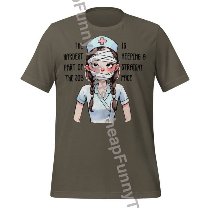 Enfermeira A Parte Mais Difícil Do Trabalho É Manter Uma Cara Séria por atacado de Black and Gifted LLC