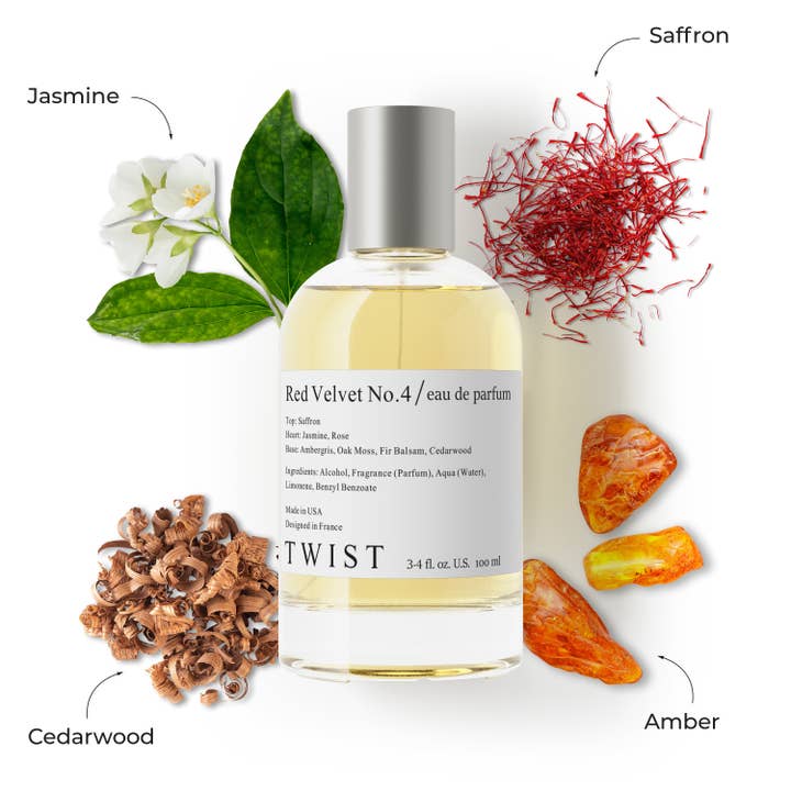 Twist Perfumes - Wholesale Perfume/Eau de Toilette - Twist Red Velvet No. 4 Inspired by MFK Baccarat Rouge 540