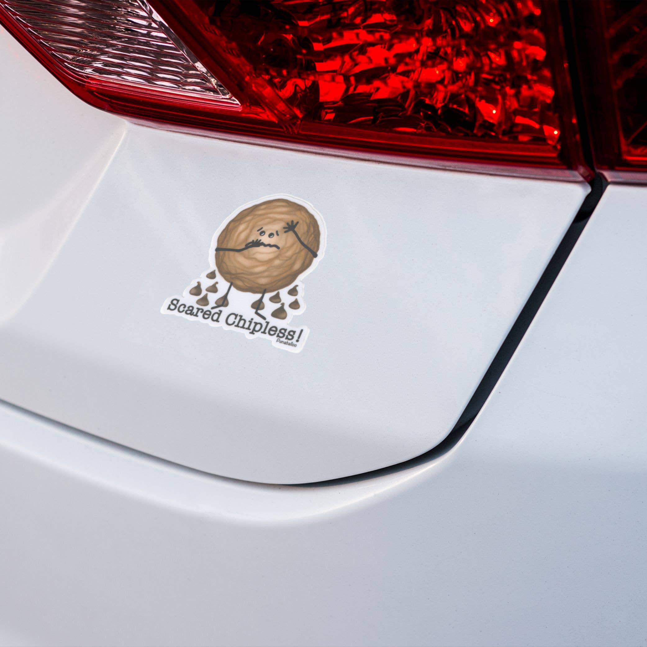 Punaballoo – Großhandel Aufkleber – Erschrockener Chipless Vinyl Wasserdichter Aufkleber – Lustiges Keks-Wortspiel2