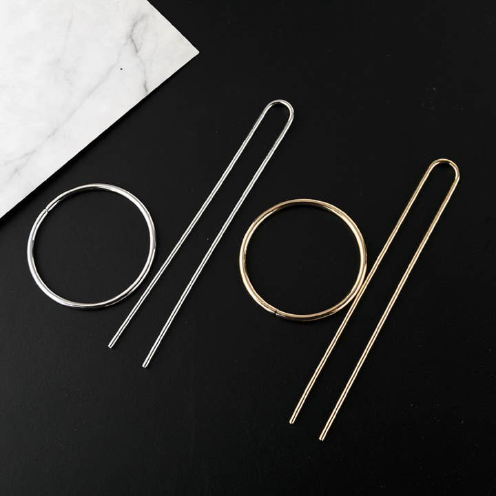 LadyJuneAccessories - Wholesale Hair Clip - Women's - Minimalist brass hair clip,French U pin,hair slide,hair fork