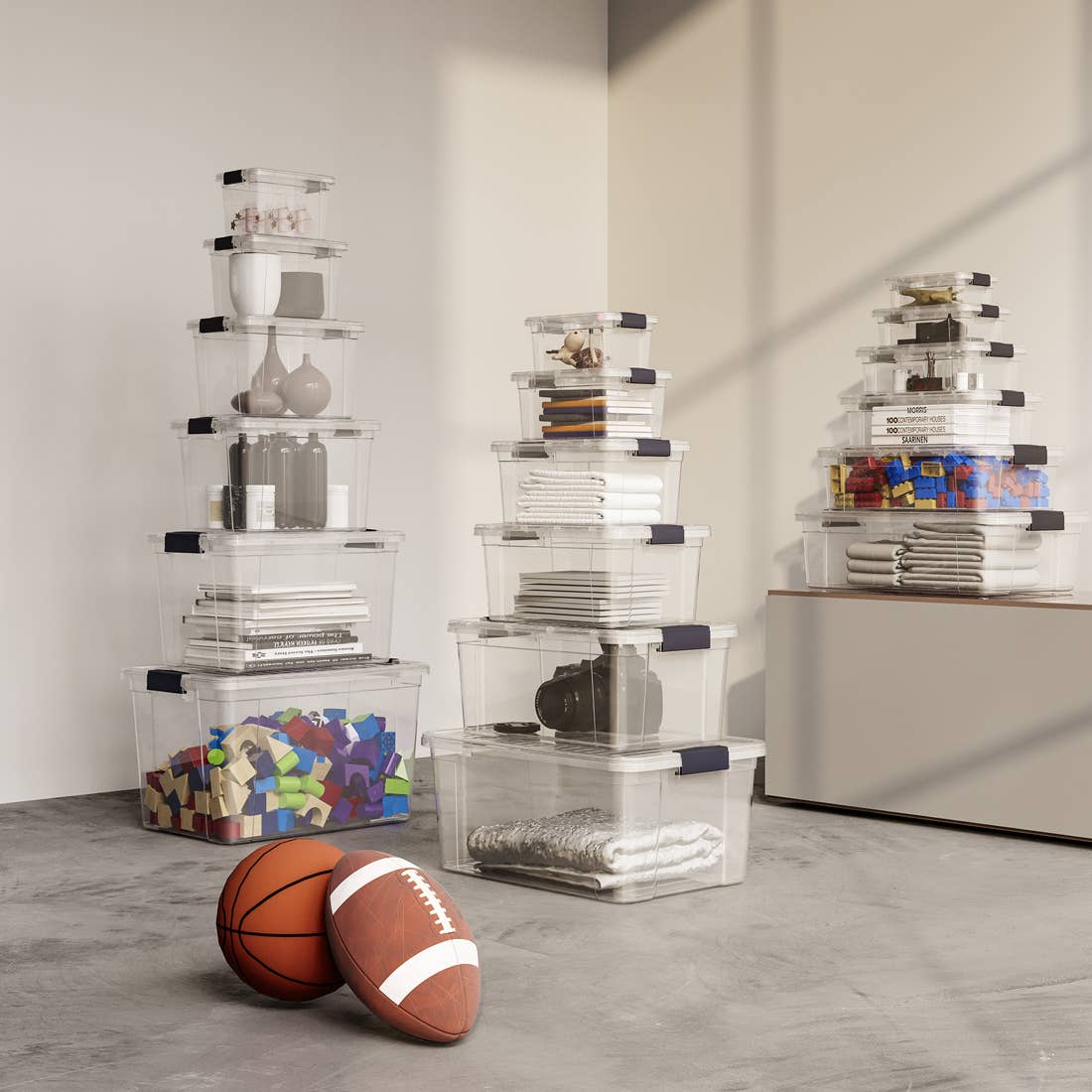 Superio Brand - Wholesale Storage Bin - Superio Clear Closet Storage Organizing Container, 46 Liter10