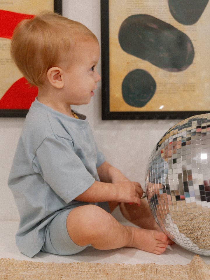 Winnie + Crew - Wholesale Top & Short Set - Kids - Indy Set in Blue0