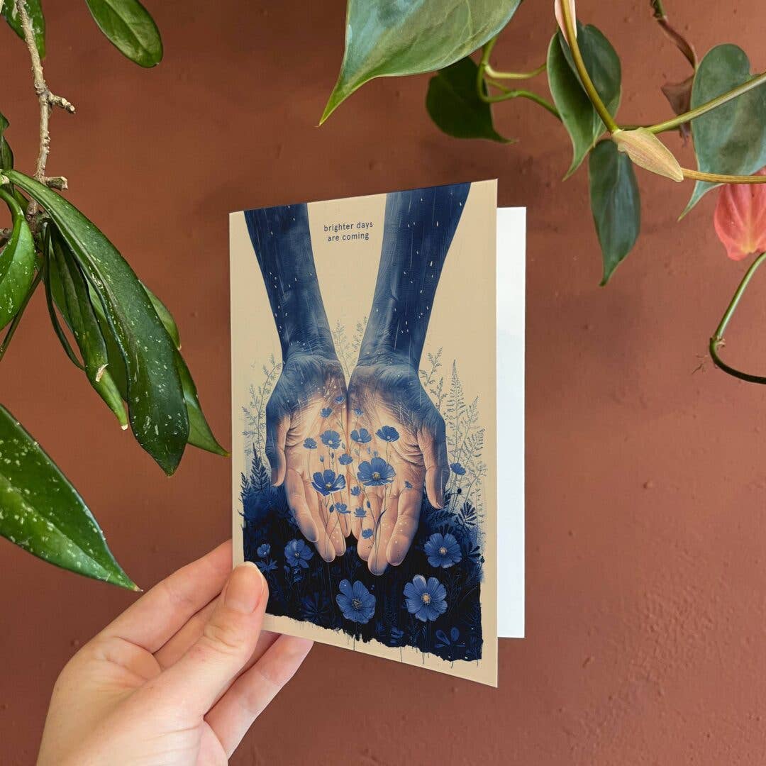 Botanopia - gifts , decor and cards for plant lovers - Wholesale Friendship Card - Brighter Days Are Coming | Encouragement Friendship Card5