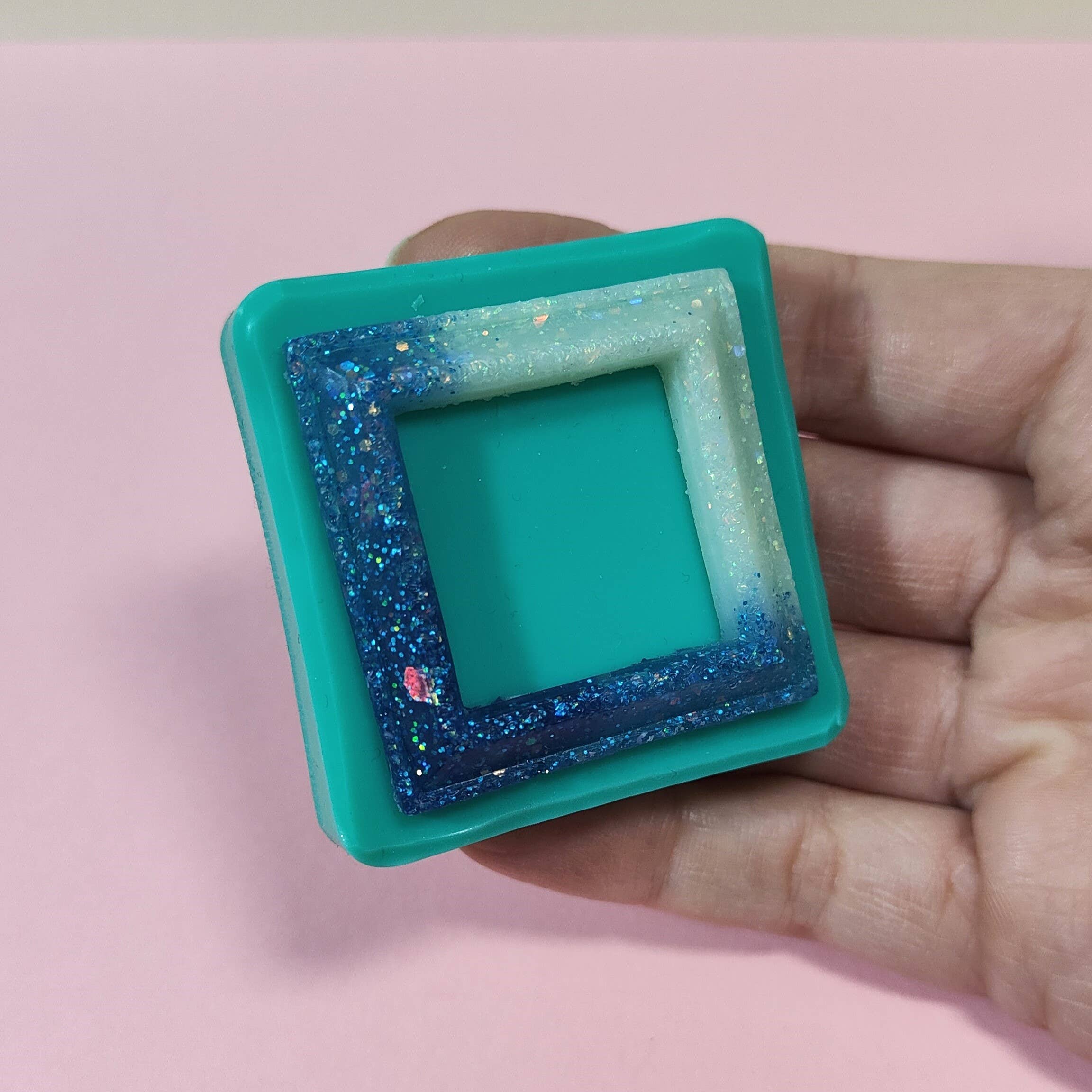 Serena Creazione di Serena Stampone - Vendita all'ingrosso Kit per lavoretti fai da te - Stampo Cornice Quadrata in silicone per resina, cera e gesso6