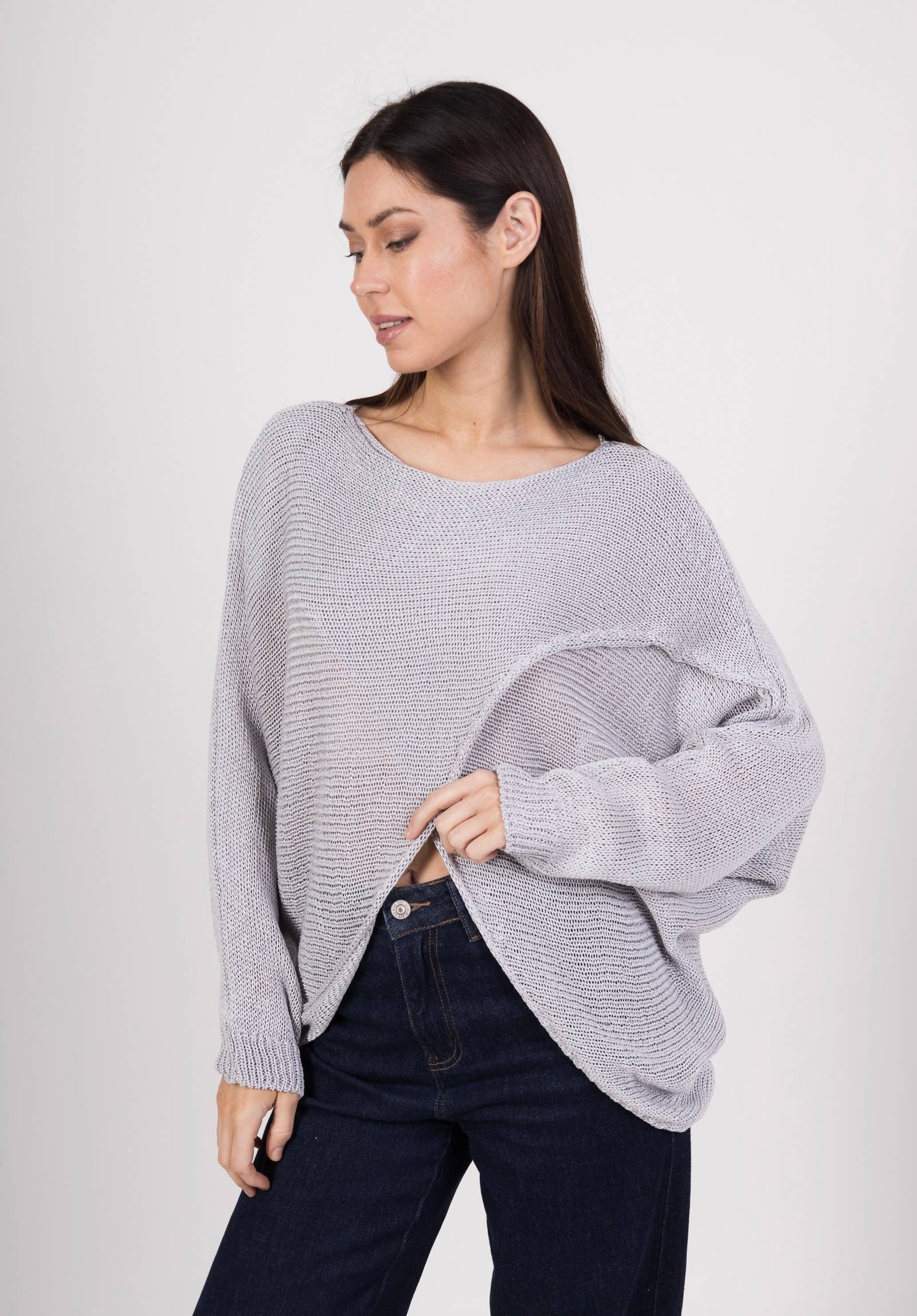 LINEN & COTTON HOUSE – wholesale Stickad topp - Dam – 6461 100 % bomull, one size, US 12-16, UK 8-12, EU 40-445