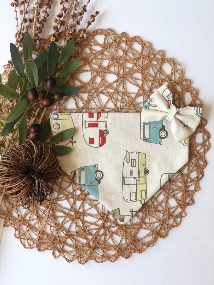 The Retro Camper Bandana for wholesale by Jude+Rémy - Pup Threads