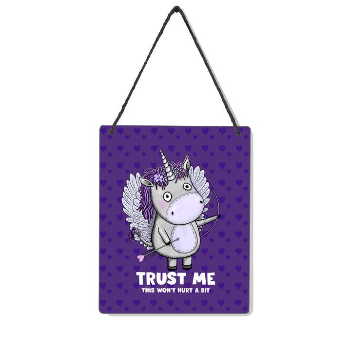 Unicorn Cupid (UniCupid) 4x5" Mini-Sign for wholesale by Pithitude
