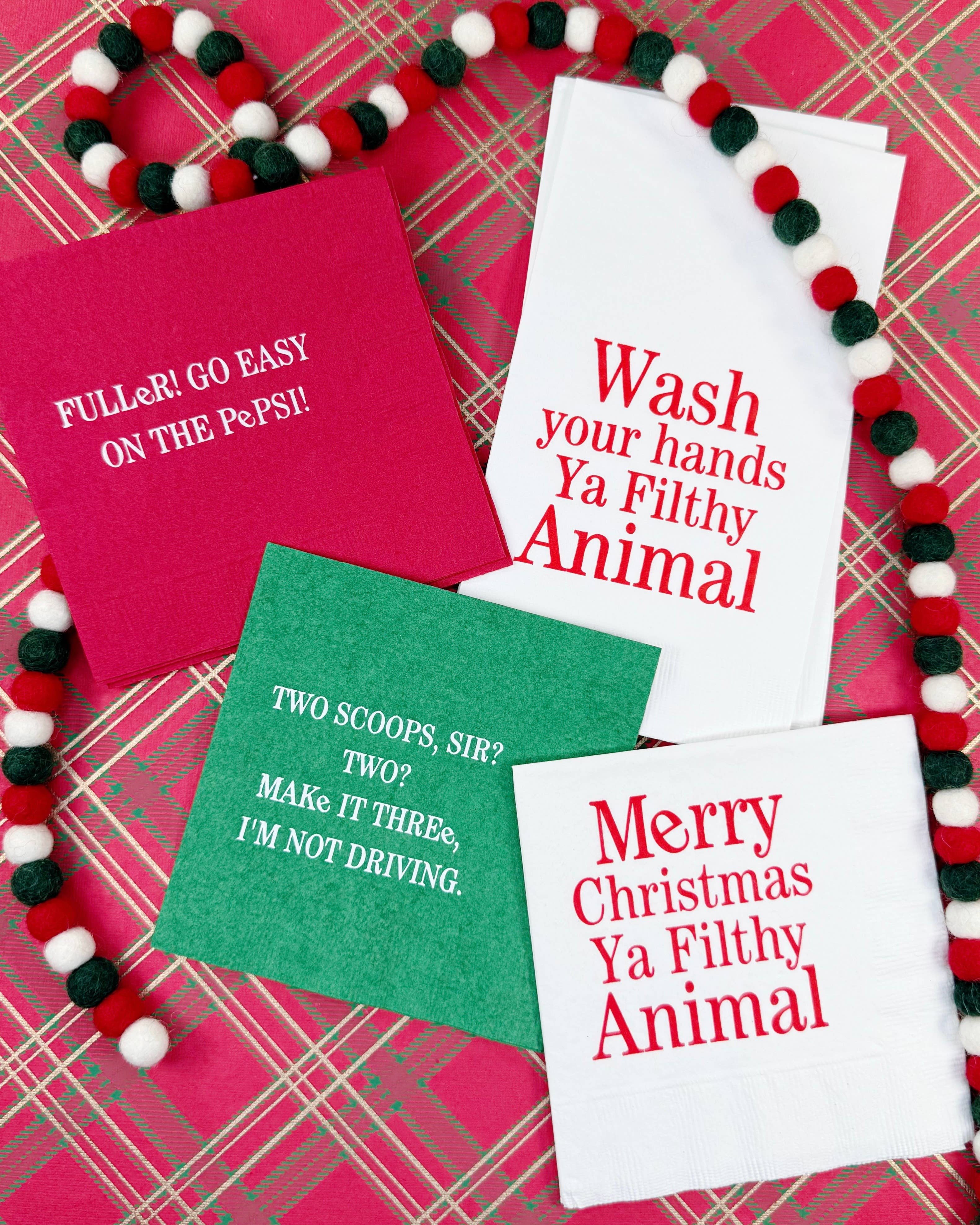 Suburban Soiree - Wholesale Disposable Napkin - Wash Your Hands Ya Filthy Animal Guest Towels Napkins 2