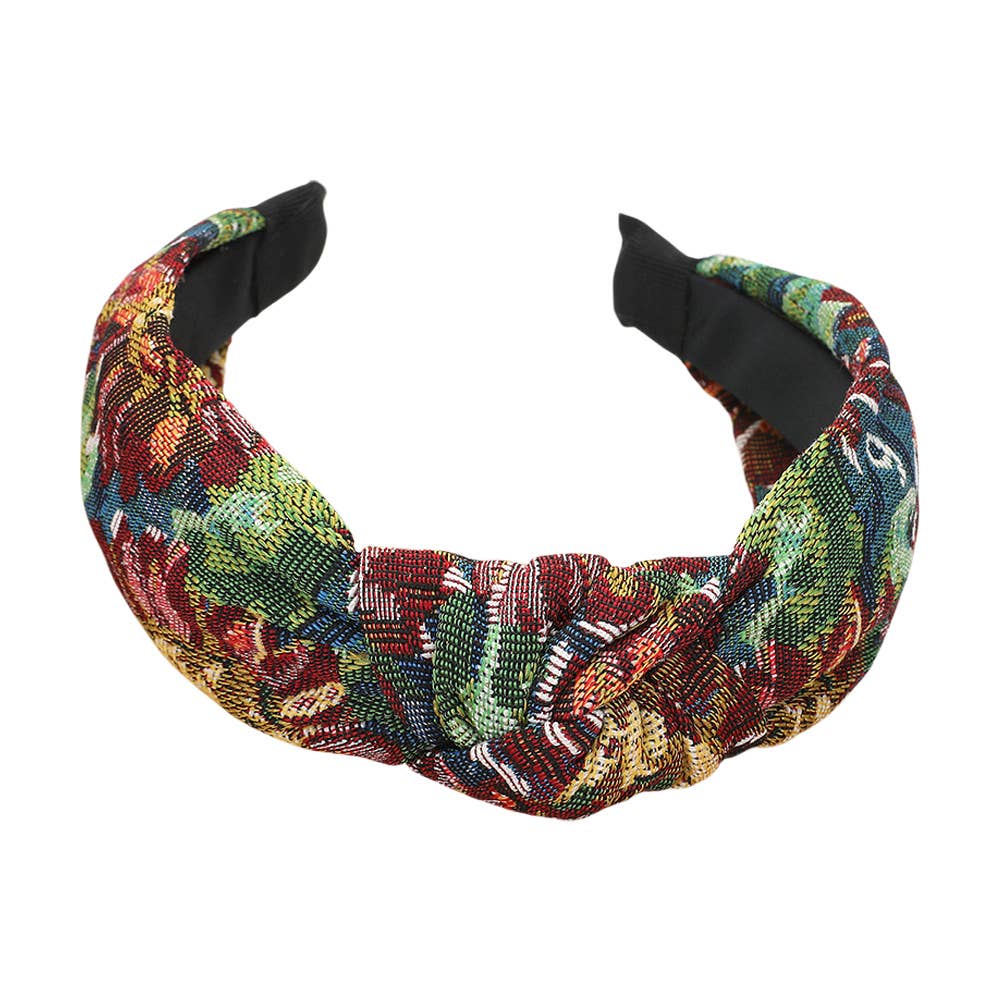 Sensibling Corp. - Wholesale Fashion Headband - Women's - Flower Pattern Printed Knot Headband1