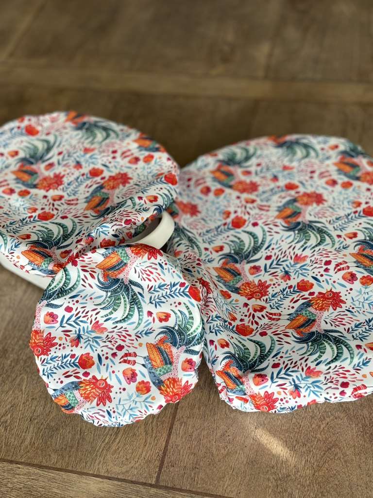 Kit Carson Accessories - Wholesale Food Storage Wrap/Bag - Dish covers - Bright Flowers 7 to15" & 9X13 Casserole pan1