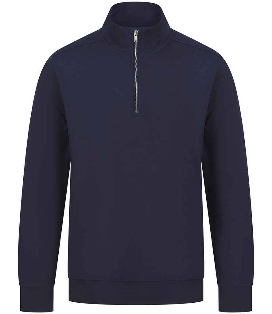 Pierre Francis – wholesale Sweatshirt – Unisex – Henbury - Unisex Sustainable 1/4 Zip Sweatshirt7