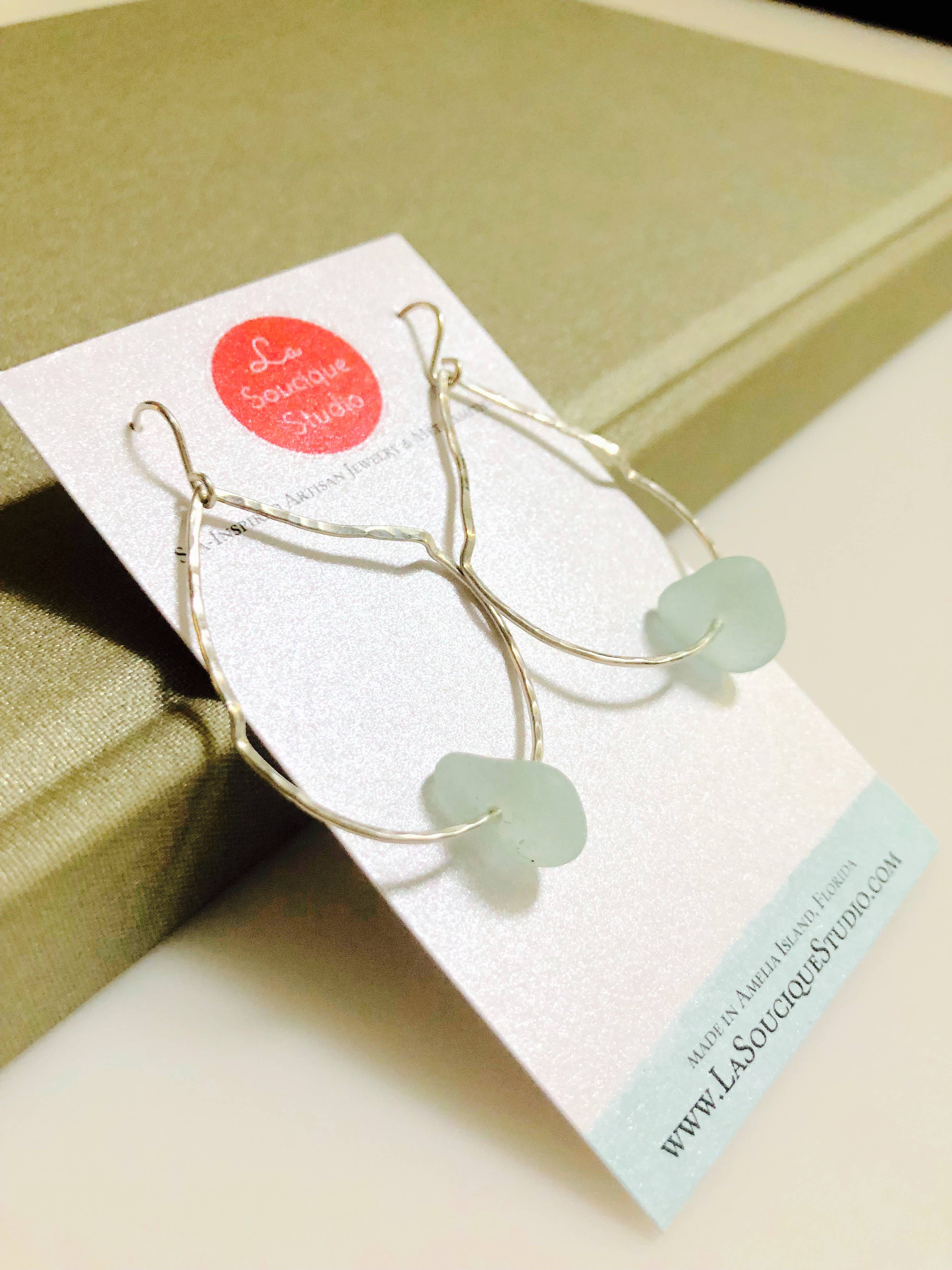 La Soucique Studio Metalsmithing - Wholesale Dangle Earrings - Perelle Sea Belle Earrings5