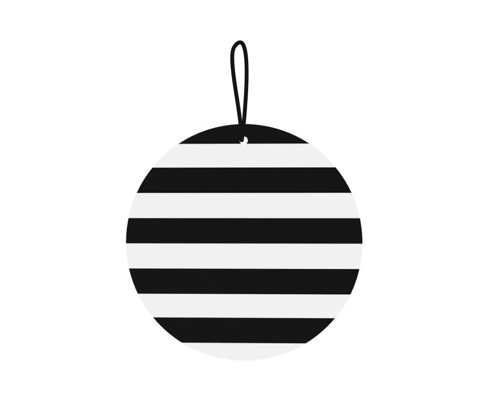 EleganceFresh - Wholesale Car Freshener - Unisex - Black white circle air freshener/fragrance tree