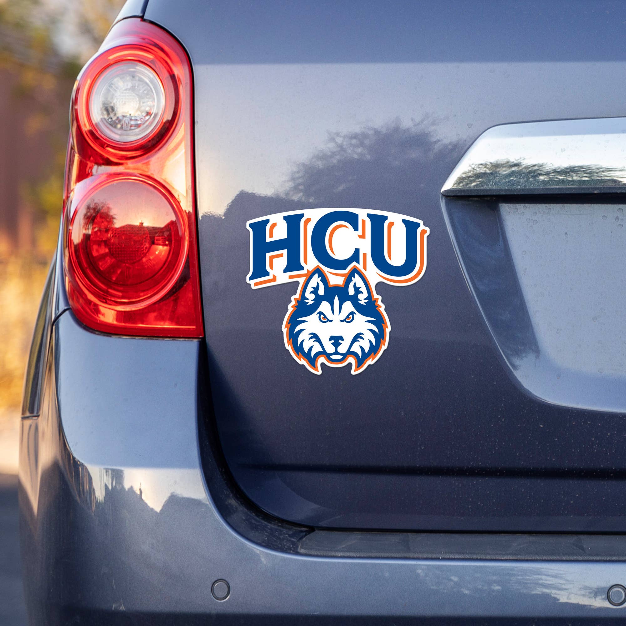Rico Industries - Wholesale Car Decorative Charm - Unisex - NCAA  Houston Christian Huskies  Medium Die Cut Decal1
