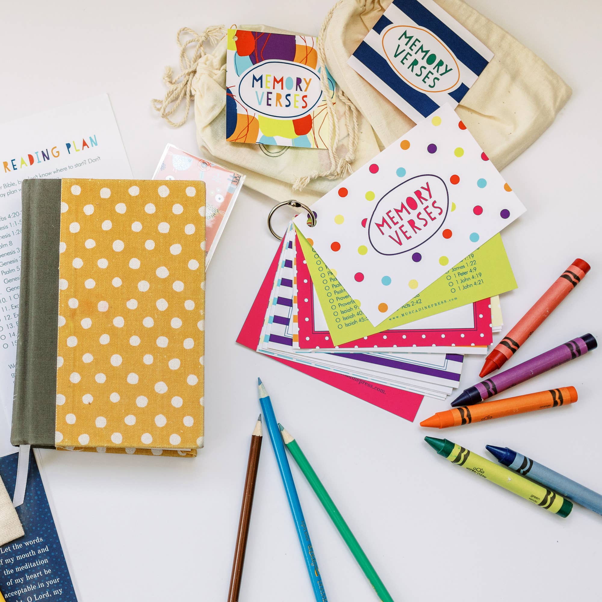 Muscadine Press - Wholesale Stationery/Notecard Set - Memory Verse Ring, Rugby Stripe1