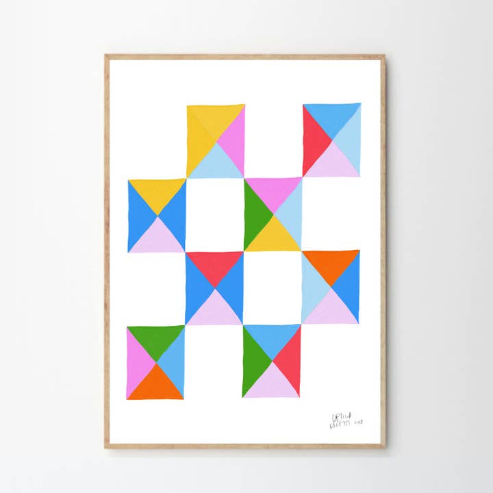 Póster de pared Estudios Geométricos de Leticia Gagetti #03 para venta al por mayor de OWO Ceramics