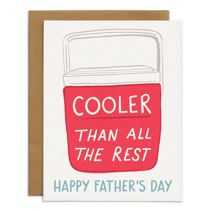 Father's Day Cooler Card for wholesale by Starfangled Press