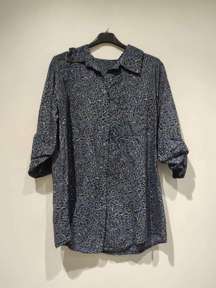 khaki blue jean camel chocolate beige taupe LISA Leo shirt - AH26 pack for wholesale on Faire2