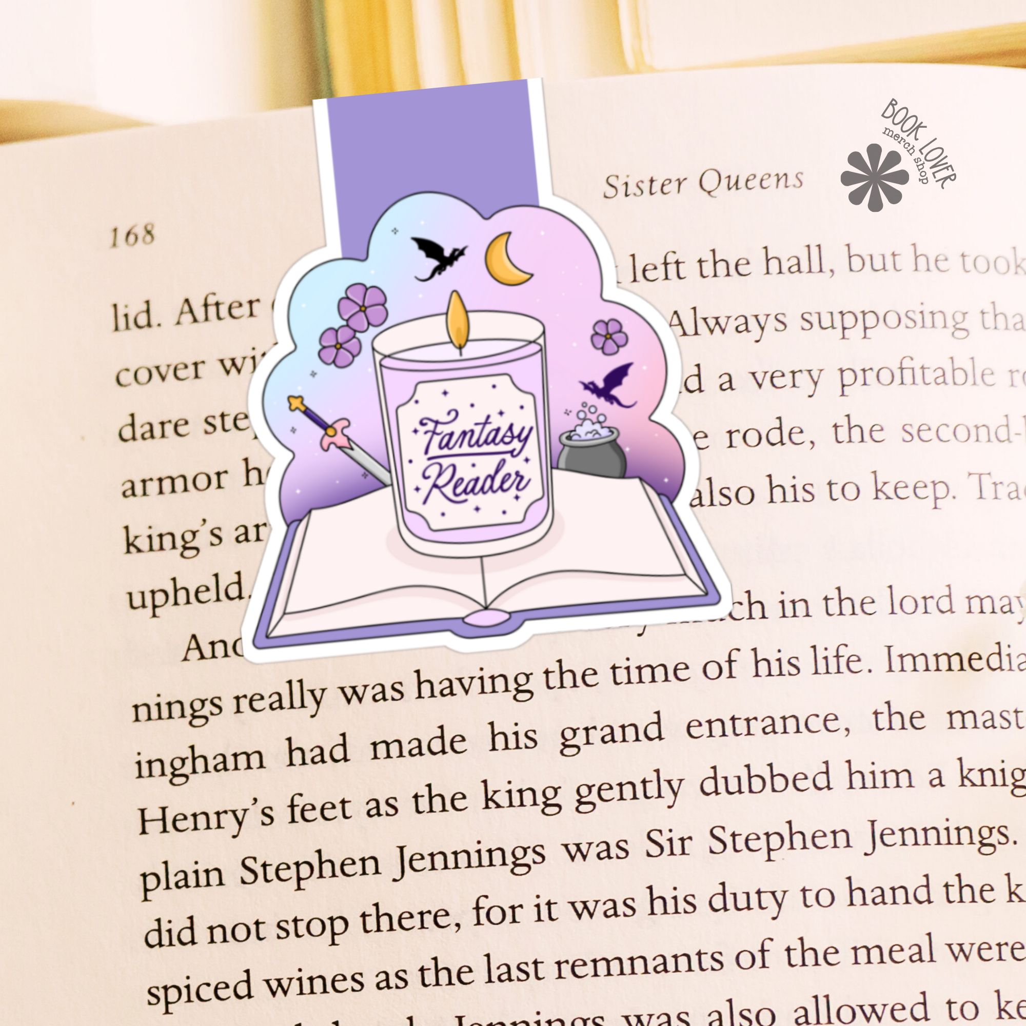Book Lover Merch Shop - Wholesale Bookmark - Fantasy Reader Magnetic Bookmark / Bookish Bookmark / Book1