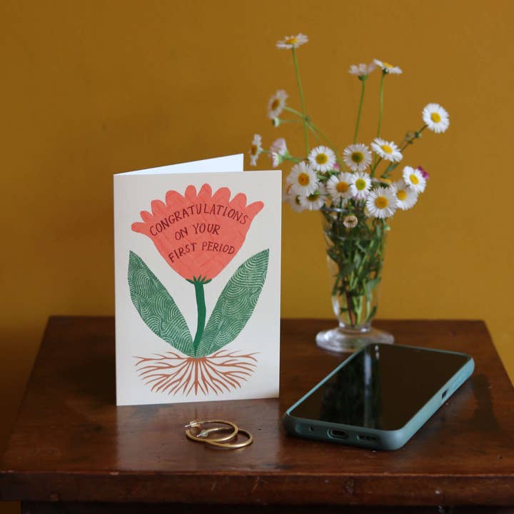 Hadley - Wholesale Congratulations card - First Period Card 1