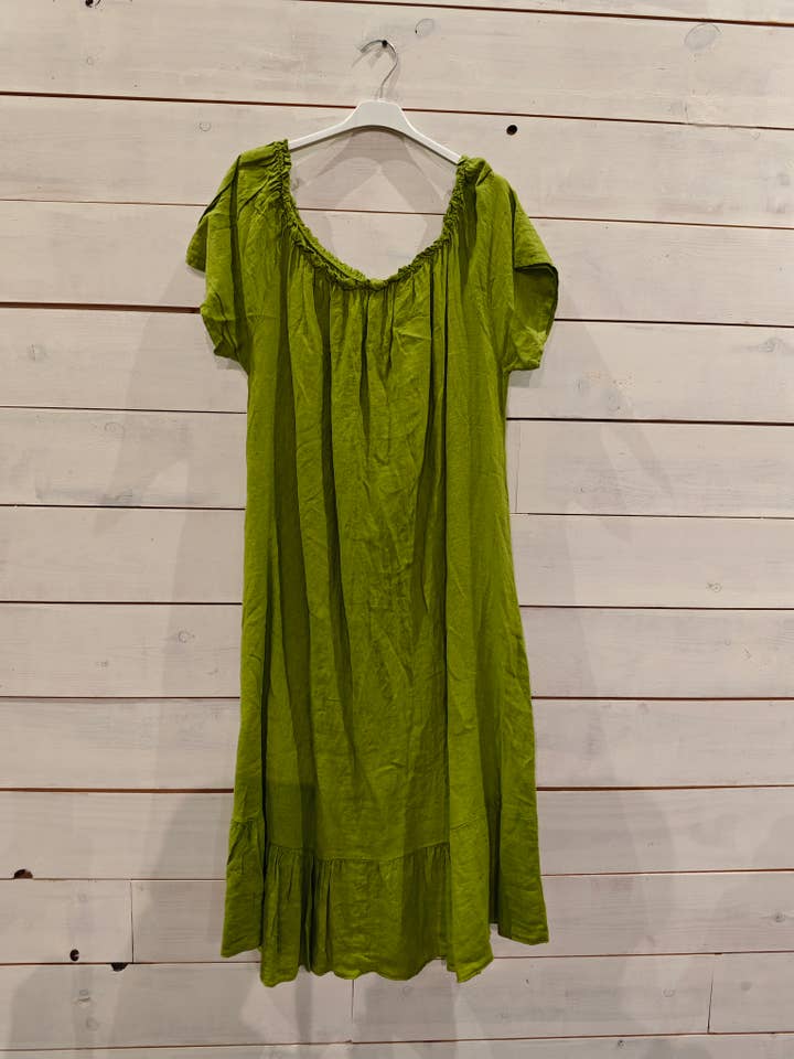 Linos y Textiles – Großhandel Kleid – Damen – REF 16953 EHRENKLEID AUS 100% LEINEN1