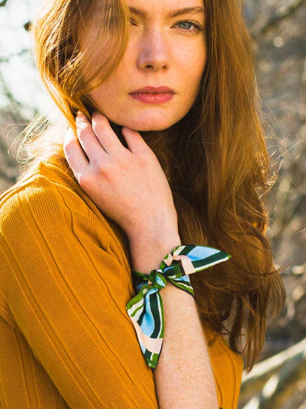 Tartan Silk Bracelet for wholesale by Petitjean Paris