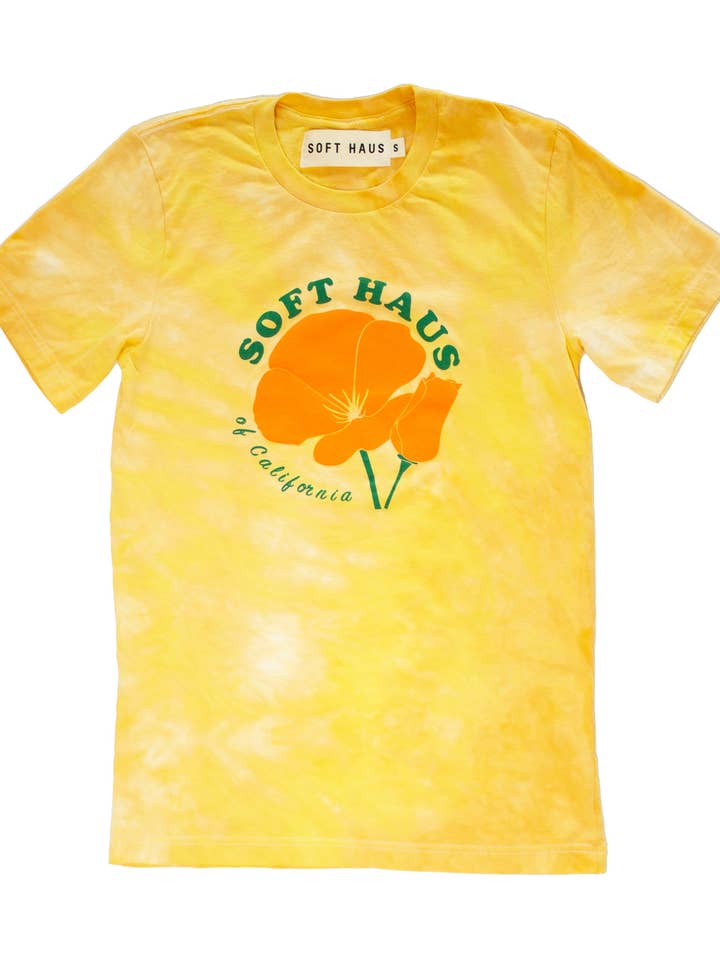 California Poppy T-shirt in Golden State voor wholesale door Soft Haus