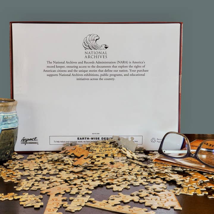 National Archives Foundation - Wholesale Puzzle - Adult - Declaration of Independence 1,000 Piece Puzzle
