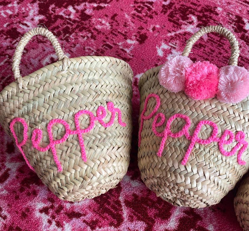 Mikwi - Wholesale Beach Bag - Personalized Beach Bag, Customized Straw - Palm Leaf Basket5