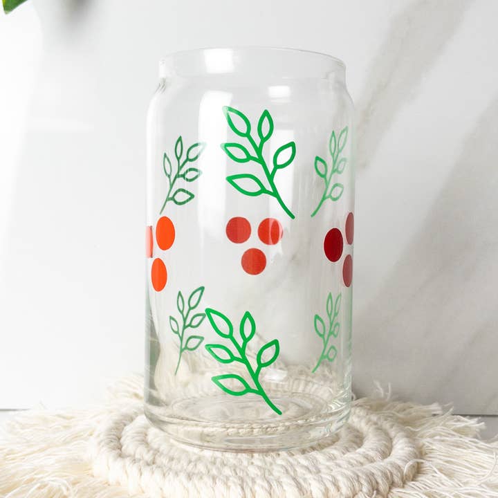 Wild Berry Field Weihnachtsbierglas Dose für den Großhandel von BambooByTundra