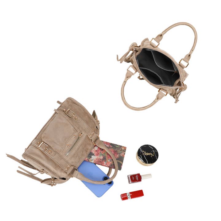 Gallantry - Venta al por mayor Bolso con correa - Mujer - Skyla Pequeño Ante Dorado23