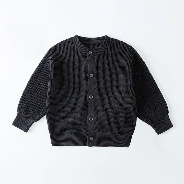 Little Chic Boutique - Vendita all'ingrosso Cardigan - Bambini - Cardigan Maglione a Maglia a Colori Solidi per Bambini Ragazzi 18M-9Y Abbigliamento all'Ingrosso Abbigliamento per Bambini V3823082500026