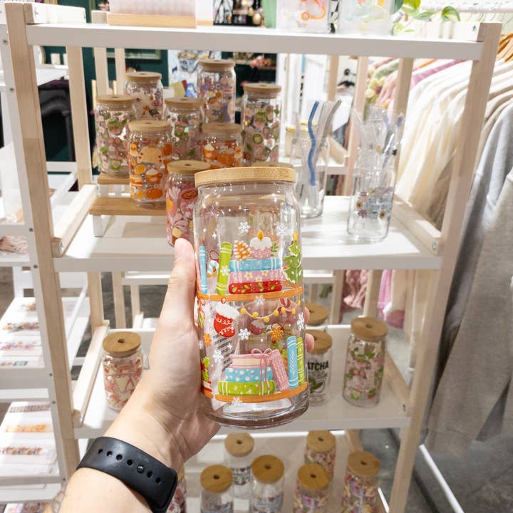 Be Bold Stay Bold – wholesale Drinking glass/cup – Bookish Holiday Glass Cup 6