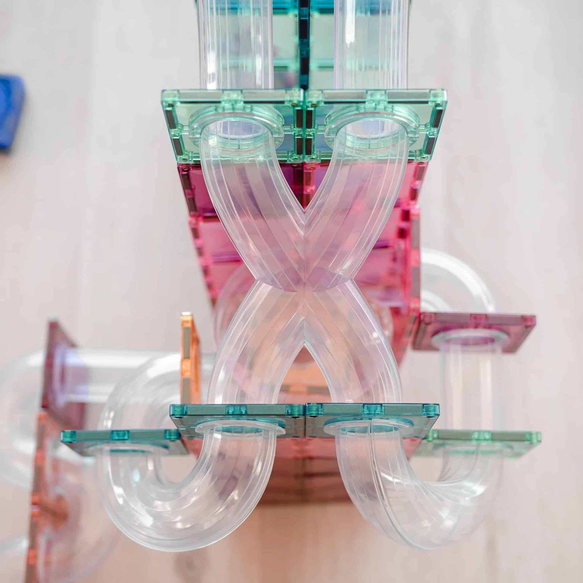 CONNETIX - Wholesale Building Set - Kids - CONNETIX Pastel Ball Run Expansion Pack, 80 Pieces6