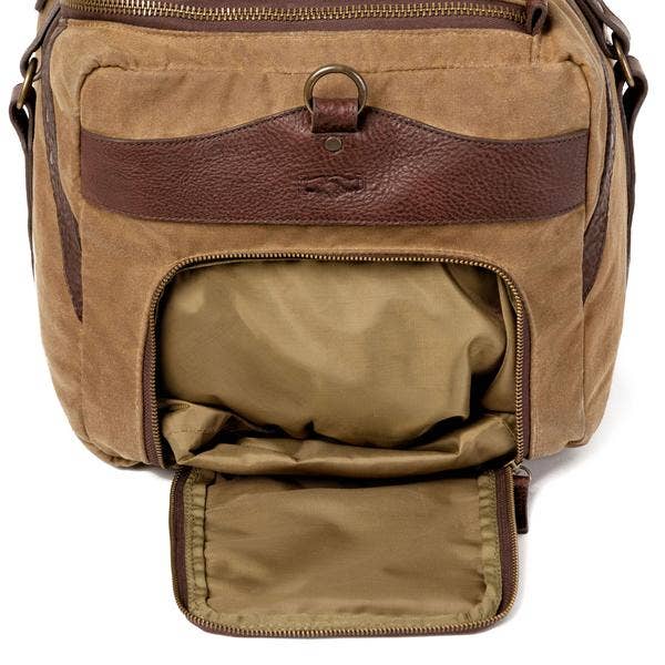 Mission Mercantile Leather Goods - Wholesale Weekender Bag - Unisex - Campaign Waxed Canvas Medium Duffle Bag4