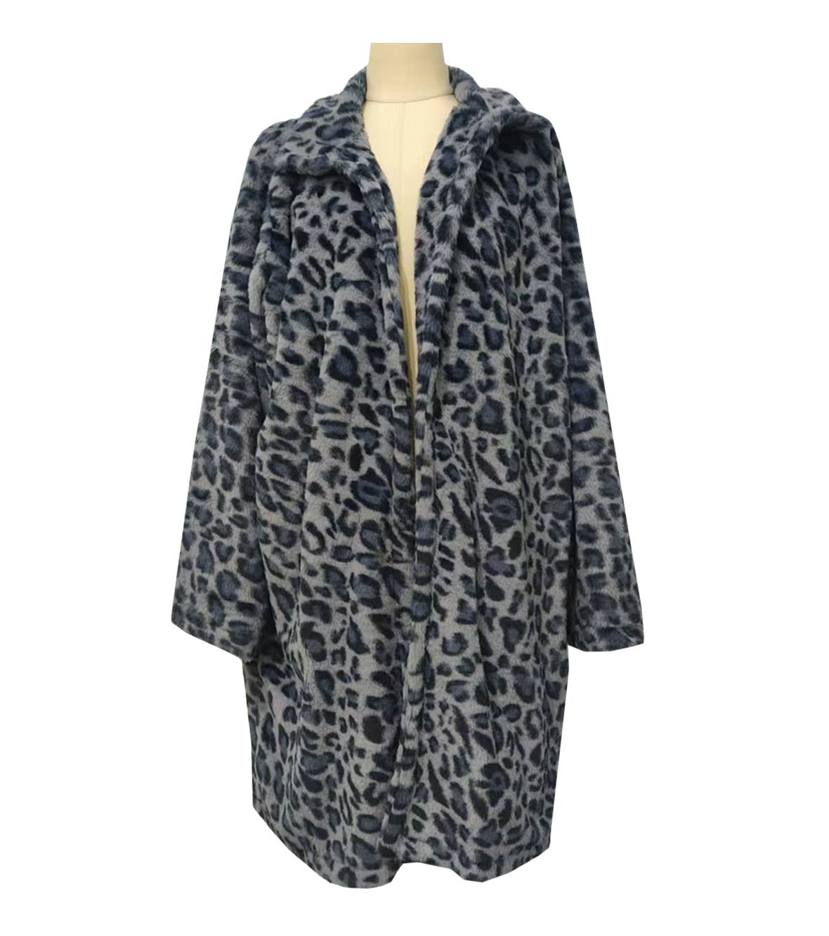 HIDDENBRAND - Wholesale Coat - Women's - Fluffy Vintage Wild Leopard Print Faux Fur Coat9