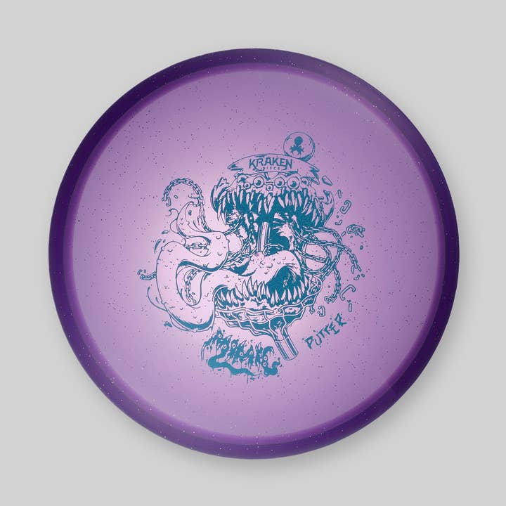 Mimic Paarse Jelly Putter met Blauwe Folie voor wholesale door Kraken Dice