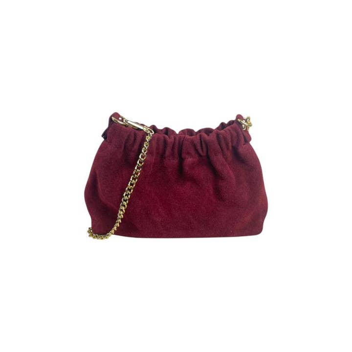 Chenson & Gorett - Wholesale Shoulder Bag - Women's - Bolso de cubo de ante de cuero genuino para mujer7