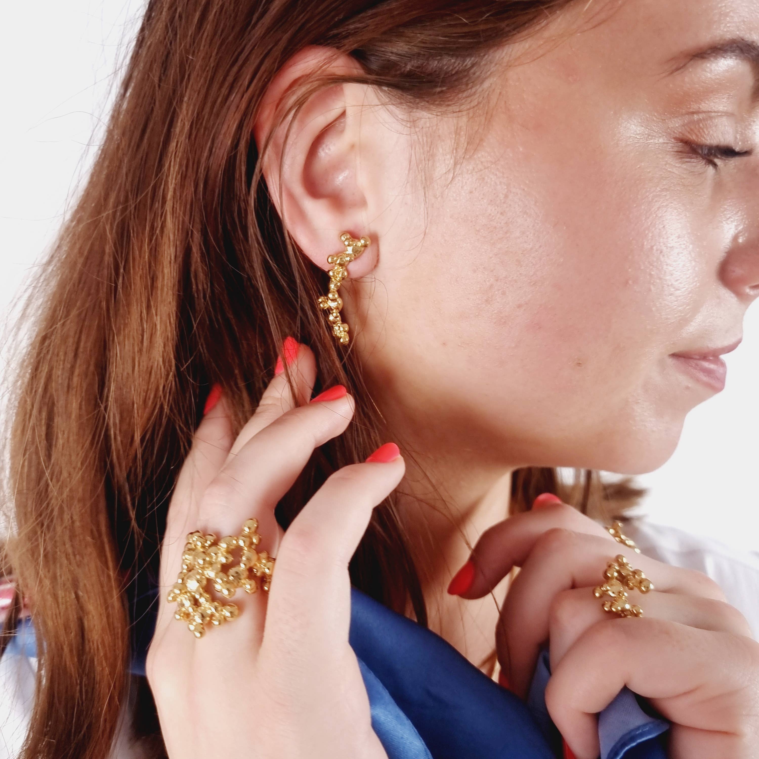 ALEGRIA B. - Wholesale Dangle Earrings - LONG VERMEIL EARRINGS3