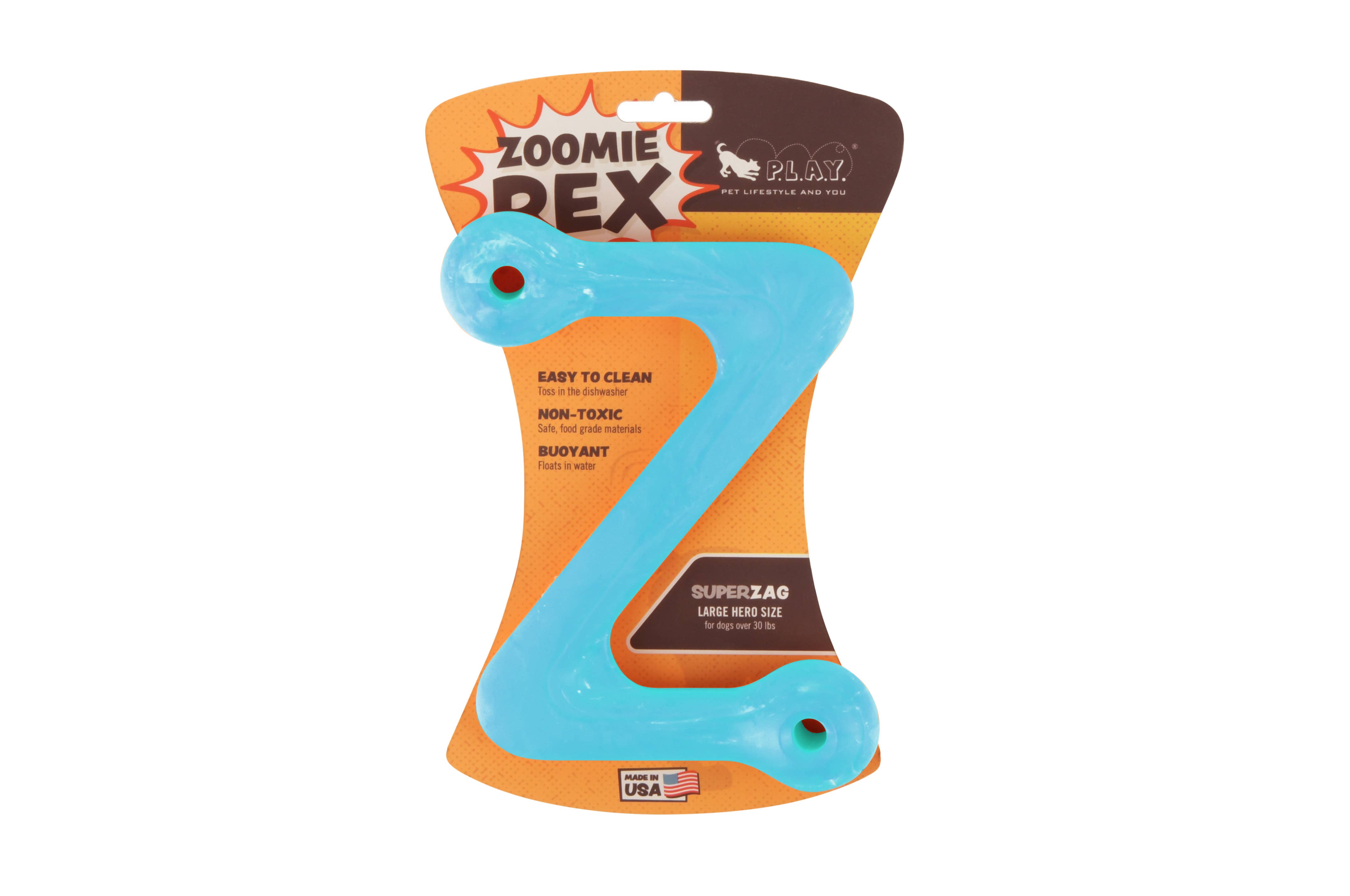 P.L.A.Y. Pet Lifestyle and You - Vente Jouet en corde – chien - ZoomieRex SuperZag7
