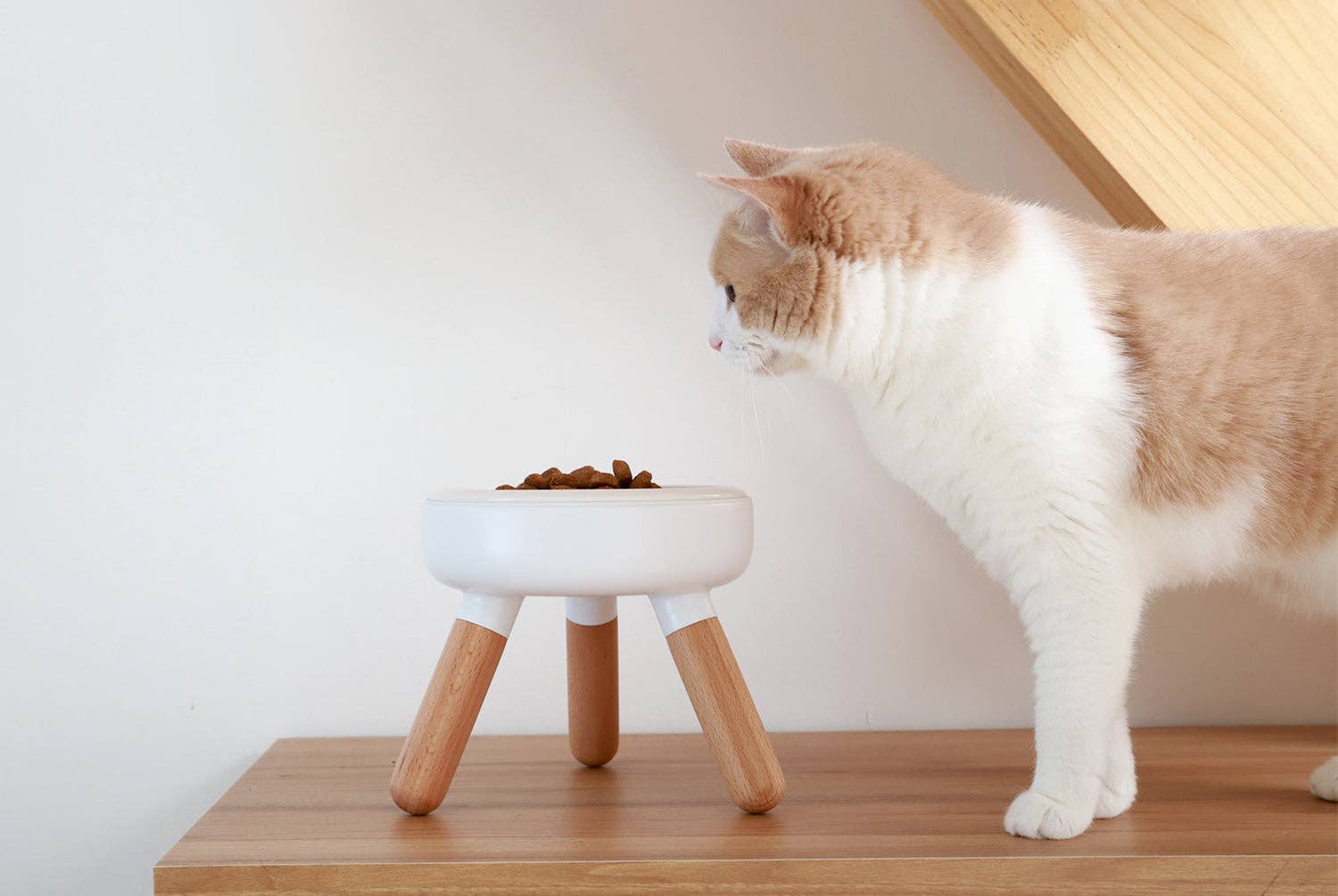 Pets So Good - Wholesale Pet Bowl - Cat/Dog - Oreo Elevated Pet Table Wood . Beech . Tall1