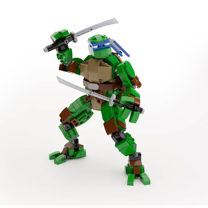 Leonardo - Speciallavet TMNT-figur fremstillet med LEGO-dele - B3 Customs for engroshandel hos B3 Customs