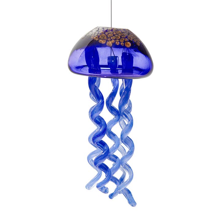ApricotMint - Wholesale Wind Chime - Medium Art Glass Jellyfish Chime