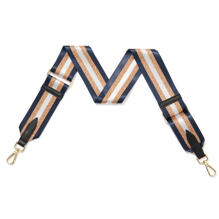 MONTTE DI JINNE - Wholesale Bag Strap - Women's - Bag Strap with Silken Finish - Metallic Stripes