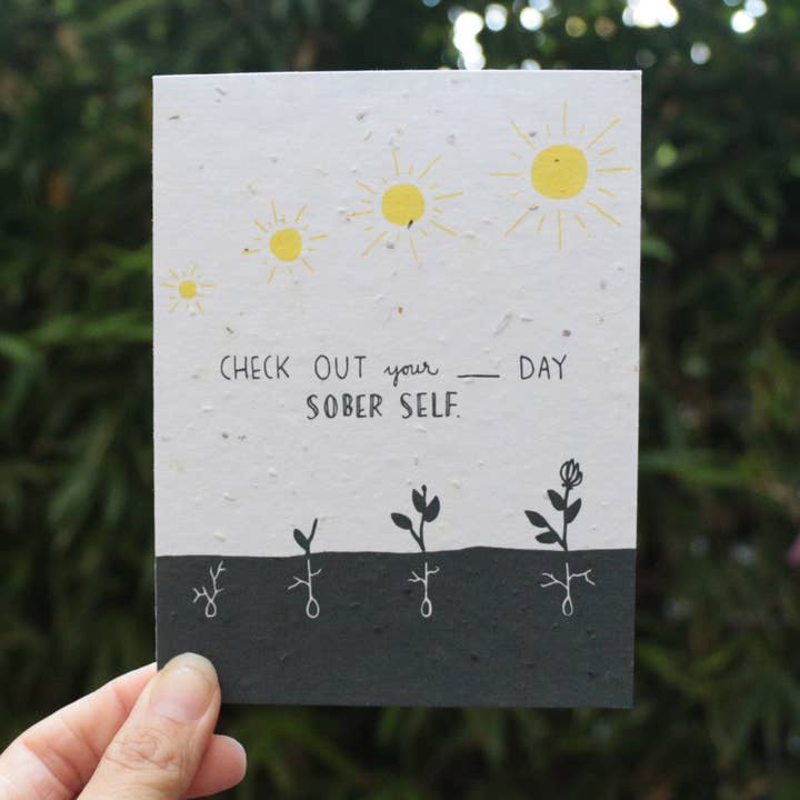 Thoughtful Human - Venta al por mayor Tarjetas de felicitación - Tarjeta de semillas de flores silvestres sobria y autoplantable2