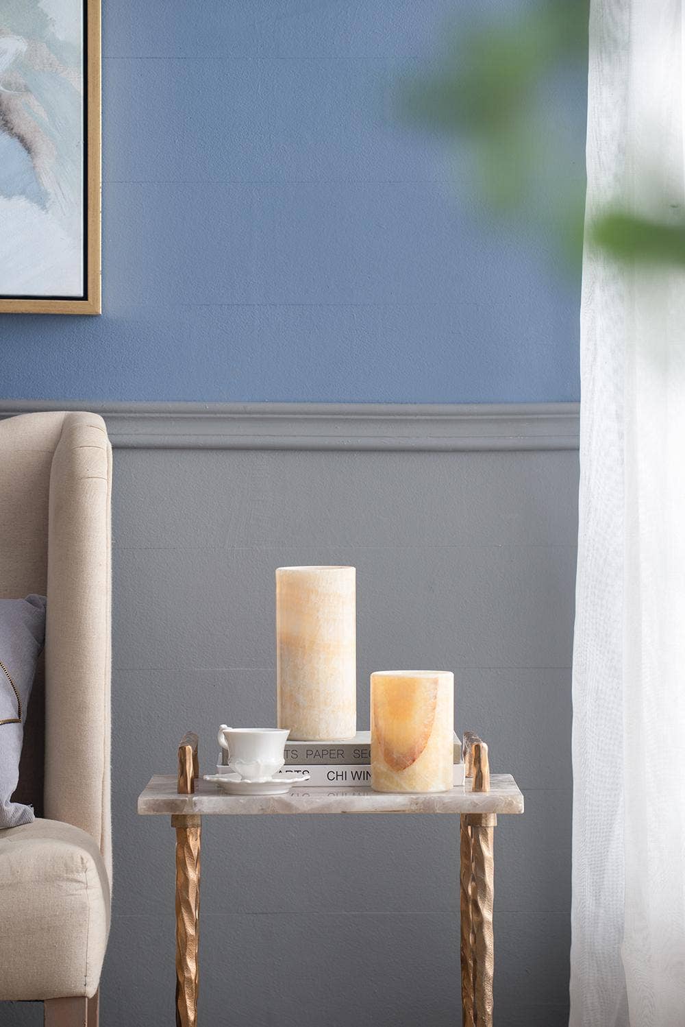 A&B Home Group Inc. - Wholesale Flameless candle - D4x5" LED Faux Pillar Candle - Cream6